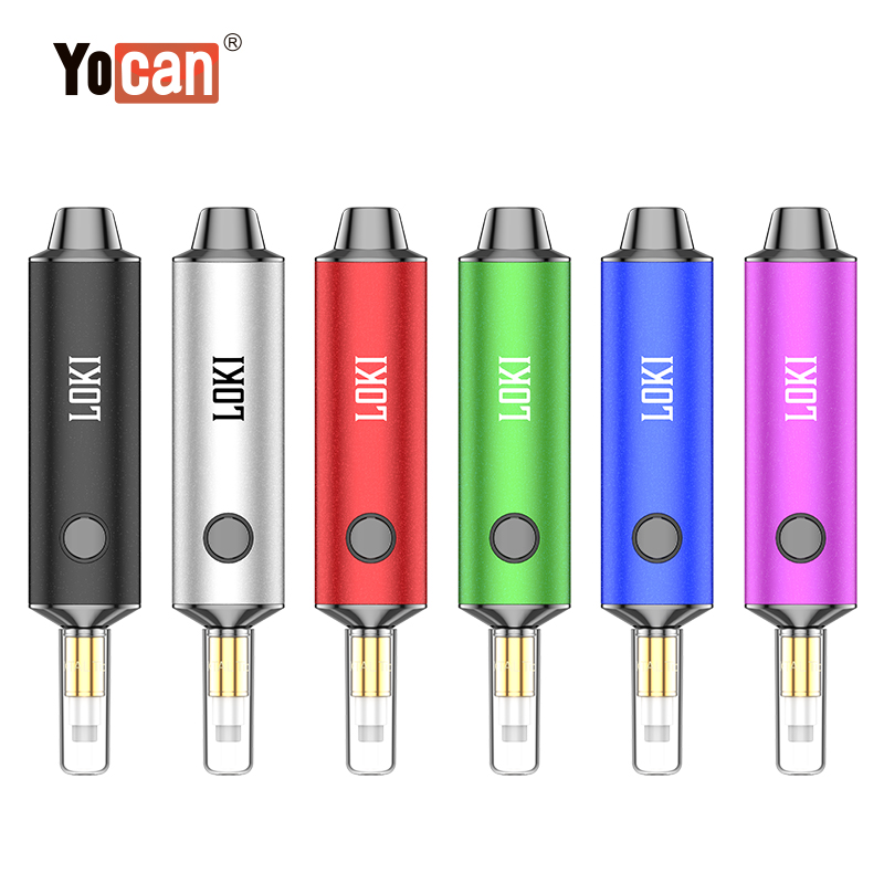 

Authentic Yocan Loki Kits 650mah Battery Preheat Adjustable Voltage Concentrate Vape Starter Kit 6 Colors For 510 Thread