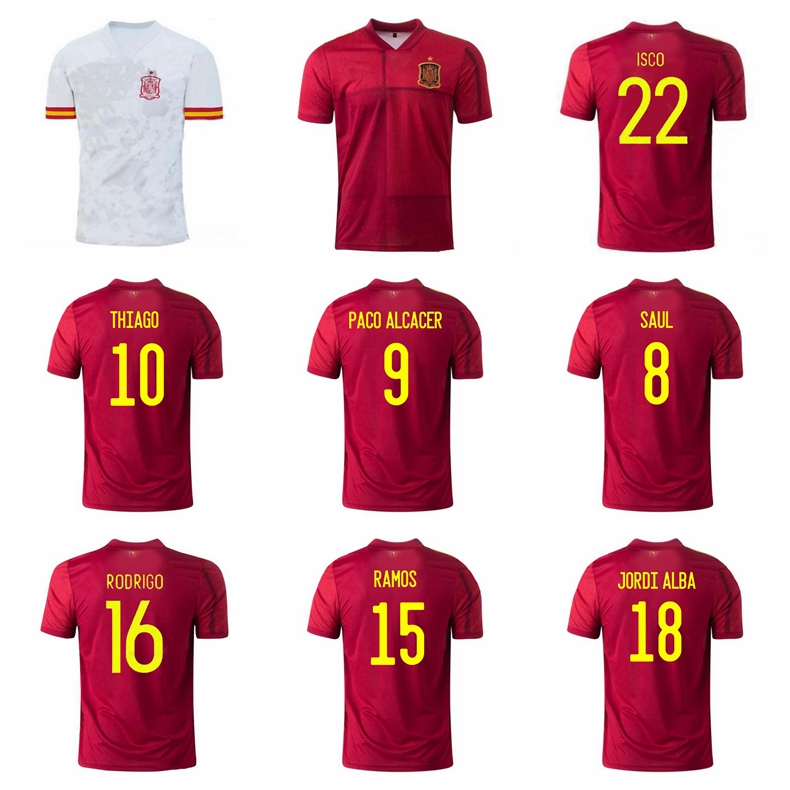 

Soccer Spain 3 PIQUE Jersey 19 DIEGO COSTA 21 SILVA 22 ISCO 6 INIESTA 7 DAVID VILLA XAVI Football Shirt Kits National Team, Black;yellow