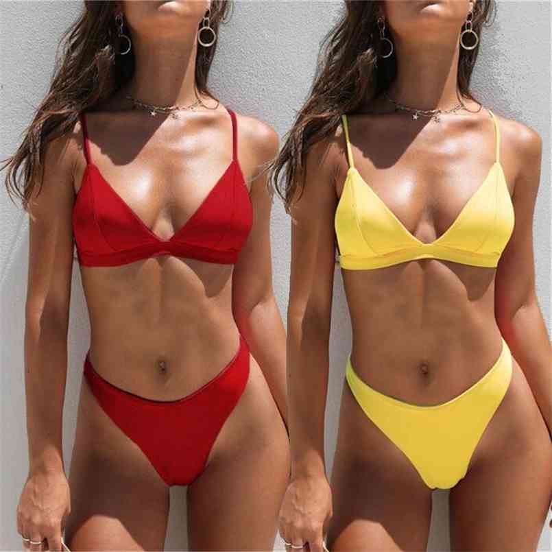

Thong Bikinis Women Sexy Swimwear Female Swimsuits Solid Bikini set Black Brazilian Biquini Bathing Suit Beachwear 210722, Bk157501