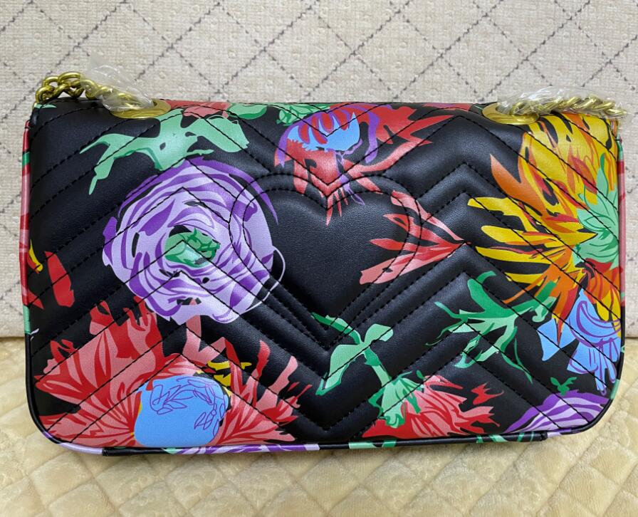 

Hot only give Top quality Classic real sheepskin Flower embroidery bag Women Lady Deluxe travel Popular handbag shoulder Work make-up bag