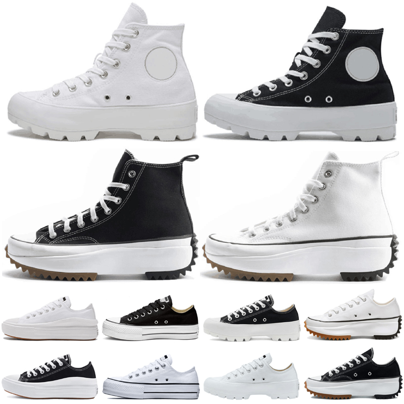

2022 Classic Canvas casual Shoes platform Hi Reconstructed Slam Jam Triple Black White Pink High Low Mens Womens Sport Sneakers 36-40, Color 21