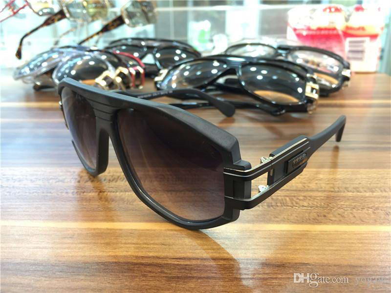 

Cool Mens Vintage Legends Sunglasses Matte Black Gold Grey Gradient Lens 163 sunglasses New with Box
