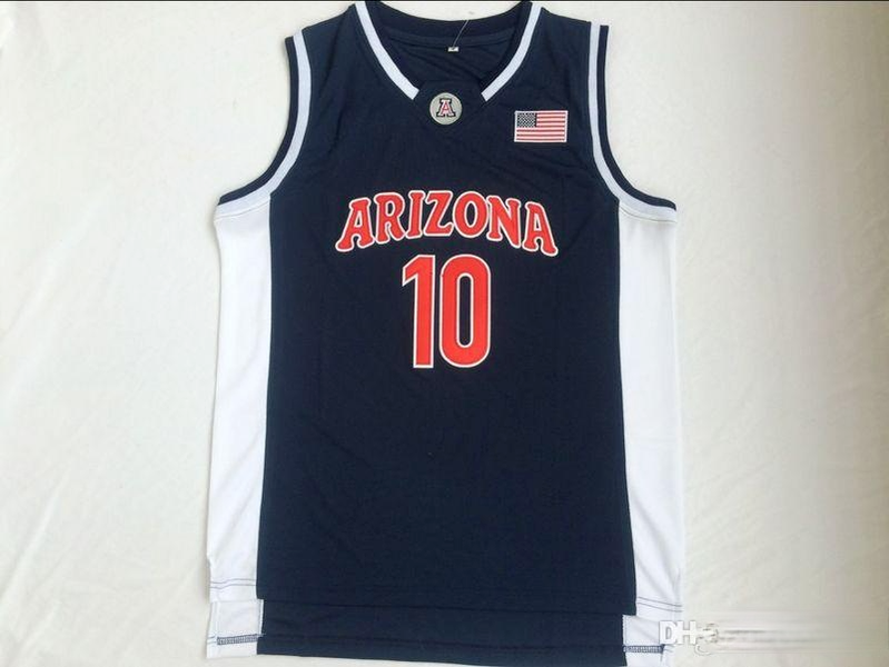 

2021 College Basketball Jersey Mens Vintage Arizona Wildcats Mike Bibby 10 Navy Blue Mike Bibby University Stitched Jerseys, Black