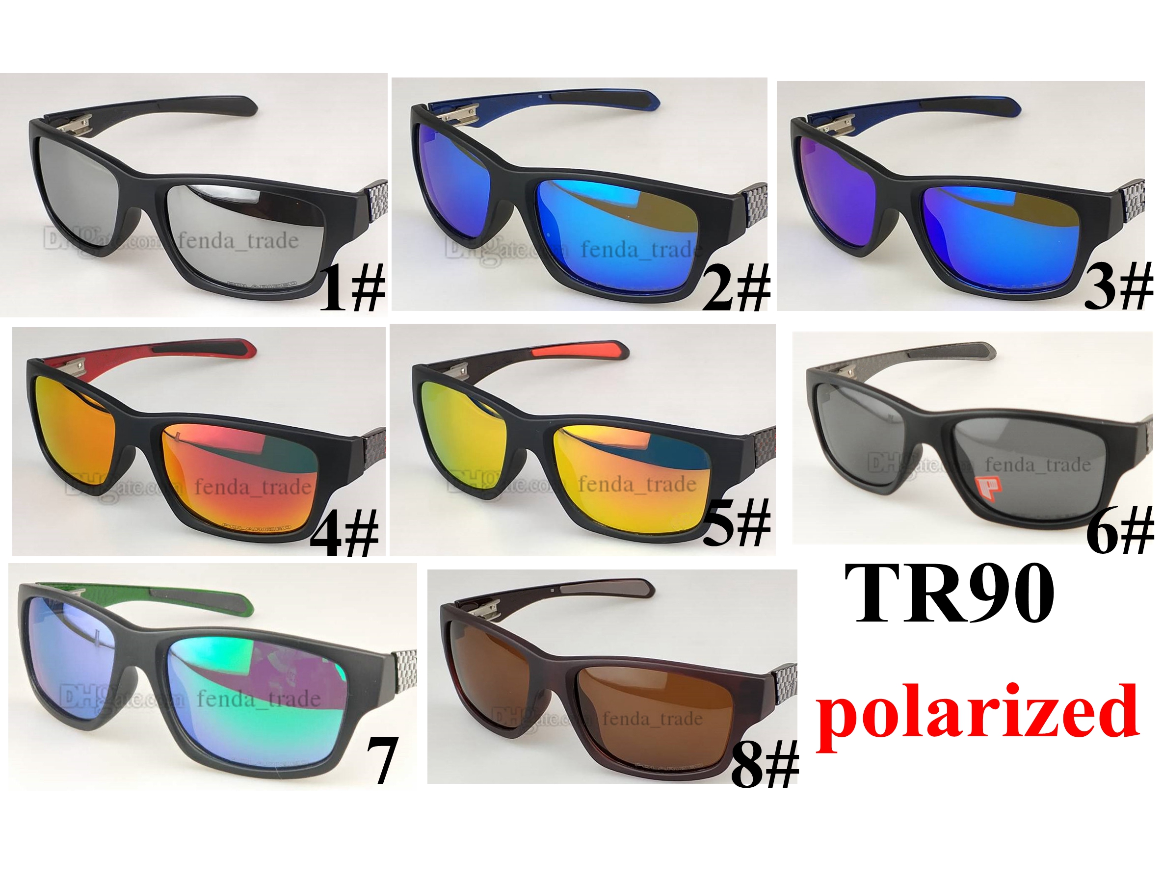 

Designer Sunglasses men Outdoor Men Sports Bike Ploarized men Summer Cycling Sunglasses Bicycle TR90 Frame 8 colors Factory Price 5PCS, White;black