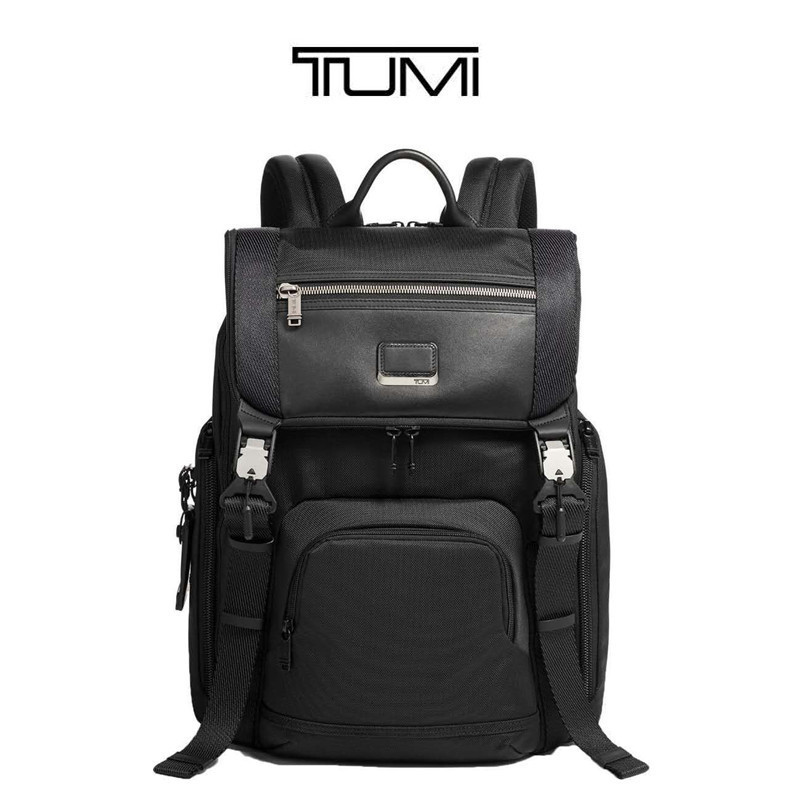 

Tumi tuming backpack 232651alpha Bravo series convenient magnetic buckle men's computer backpack, Navy blue