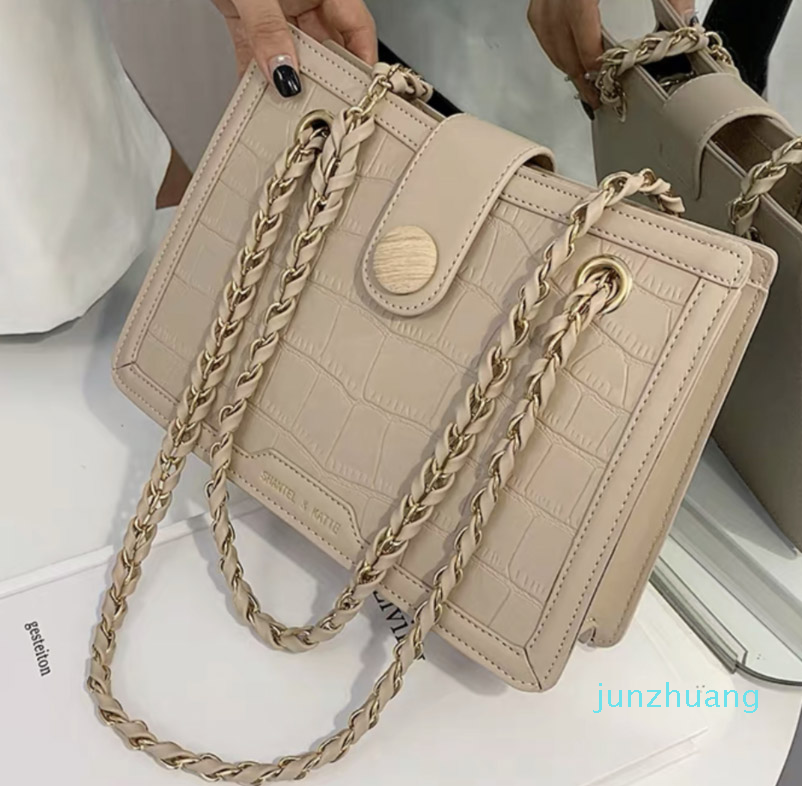 

HBP Simple fashion versatile chain crossbody bag fashion shoulder envelope bag handbag, Khaki