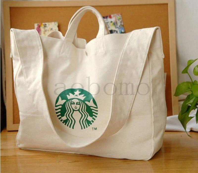 

Designer-Starbucks Messenger Shoulder Mummy Bag Canvas leisure shopping bags Large Shoulder Bag Messenger Ba 28Xu#, Ivory