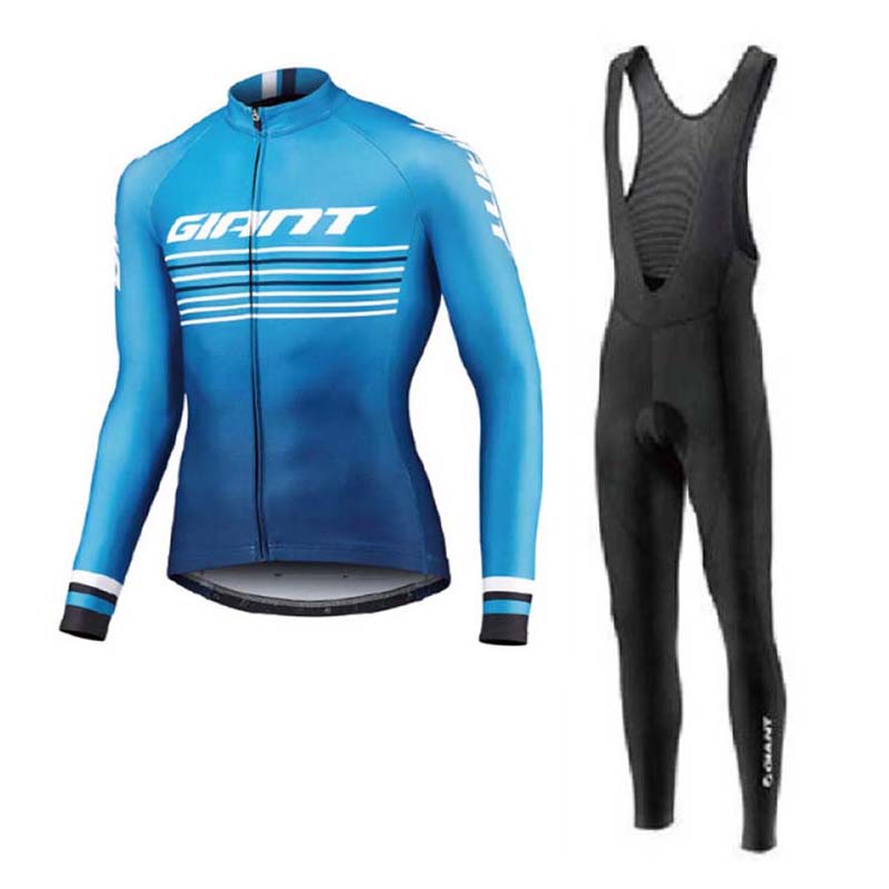

New Team giant Cycling Jersey Set Spring/Autumn MTB Cycling Clothing Breathable Long Sleeve Bike shirt bib pants set bicycle uniform Y200325, 06