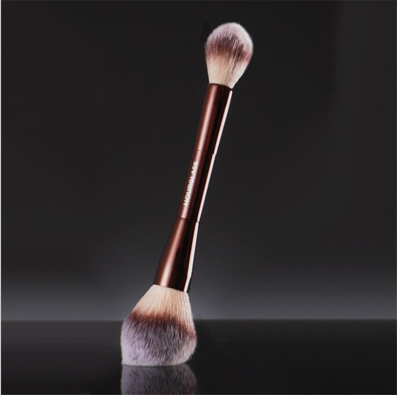 

Hourglass Veil Powder Makeup Brush - Double-ended Powders Highlighter Setting Cosmetics Brushes Ultra Soft Synthetic Hair free ship 50