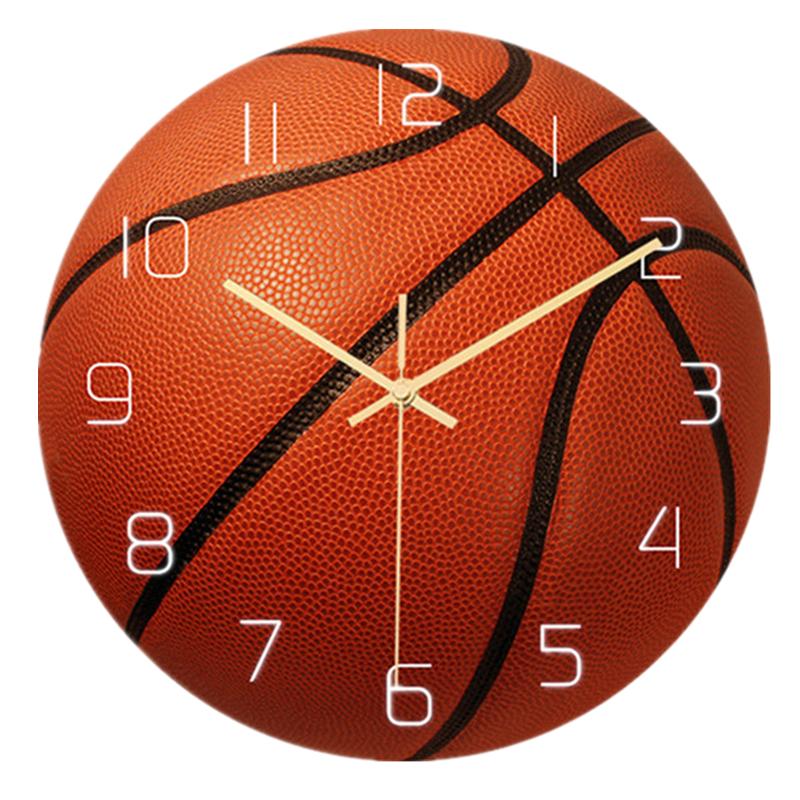 

Basketball Clock Wall Home Decor Modern Design Mute Sports Decorative Art Wall Decor for Living Room Cool Boy Bedroom 30cm Watch