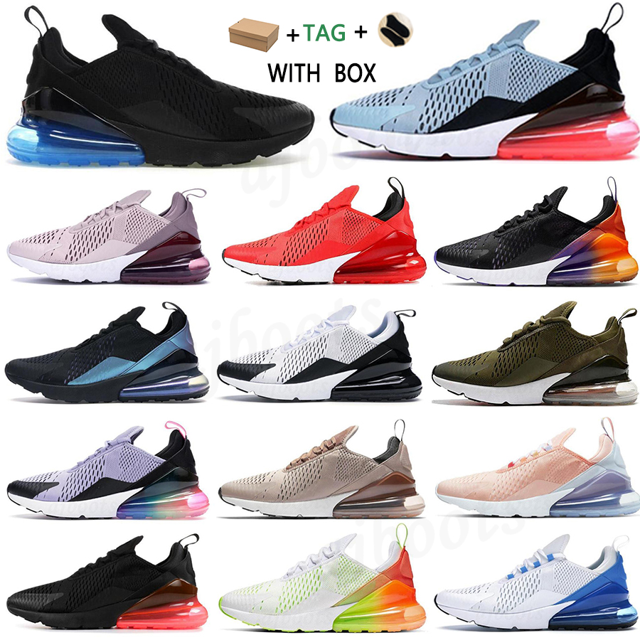 

2021 270 Sports Women Men 27c Shoes For Triple Black ALL White Top Quality Summer Gradient Brown Blue Hot Punch 270s Trainers Sneakers #858