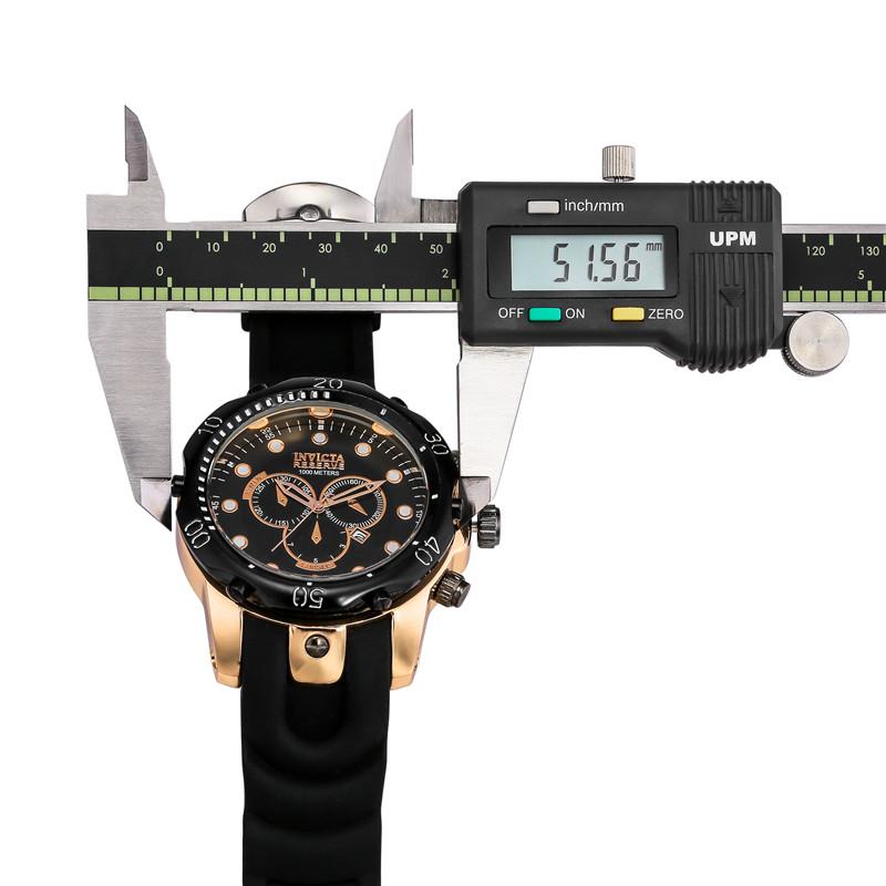 

Hot sale PU band outdoor sports INVICTA men's quartz calendar watch rotating dial 52MM free shipping, Slivery;brown