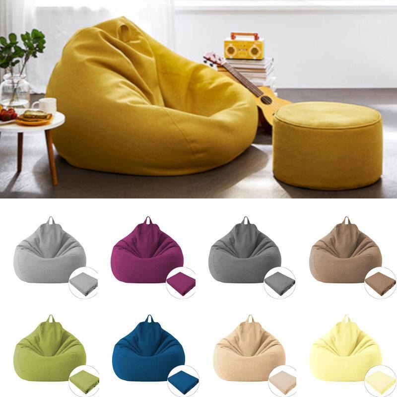 

Large Small Lazy Sofa Cover Solid Chair Covers Without Filler Inner Bean Bag Pouf Puff Couch Tatami Living Room Furniture