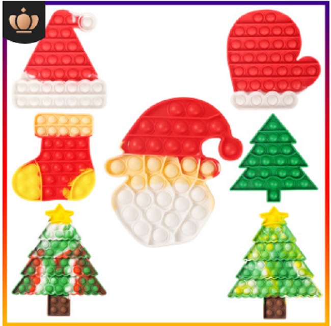 

48hours ship Dimmer Fidget Decompression Toy Push Bubble Anxiety Anti Stress Reliever Christmas Kawaii Stuff Autism Antistress Sensory