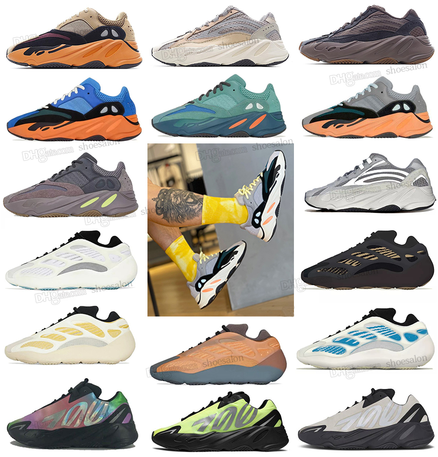 

shoes 2022 700 v1 v2 v3 MNVN wave Enflame Amber Cream Sun Runner men sneakers Azael Alvah Azareth Utility Kyanite Black Solid Grey Phosphor womens sports outdoor, Shoesalon