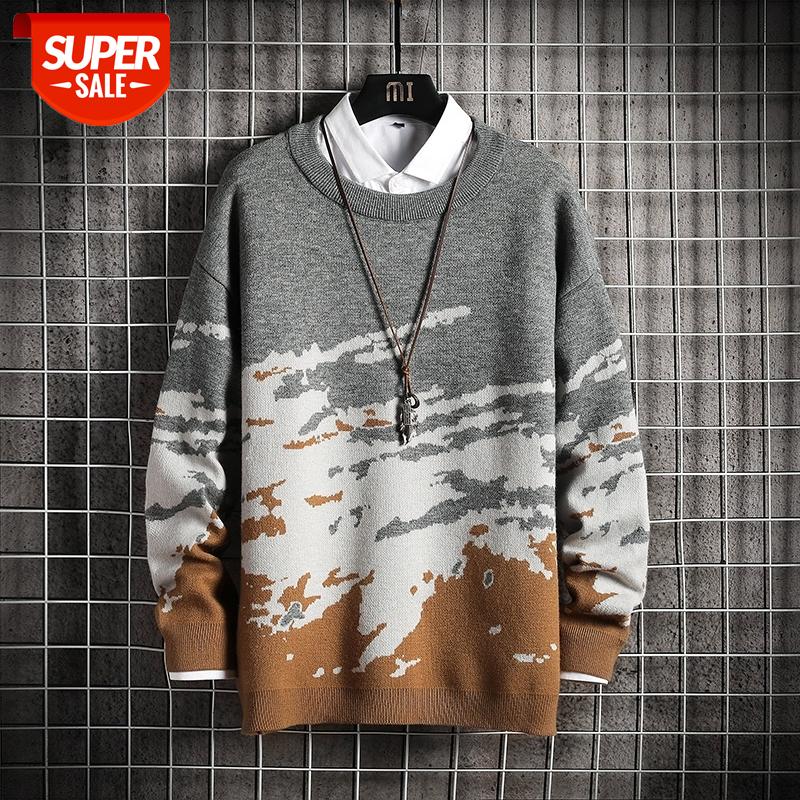

Men'S Sweaters Spring Autumn Winter Clothes 2021 Black Pull OverSize -4XL 5XL Korea Style Casual Standard Pullovers #tM0t, White;black