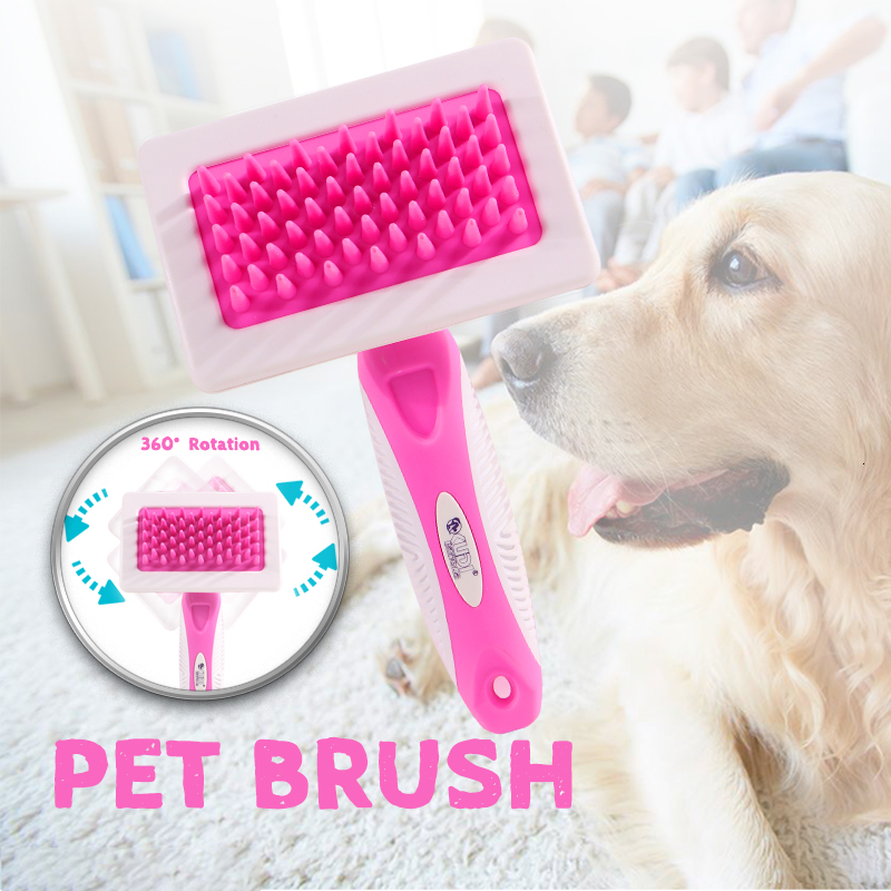 

2021 New Pent Puppy From Cat Vigarist Dog 360 0 Rotary Scope Plastic Scourge for Quick Cleaning Hair of Grooming B4ml, Violet