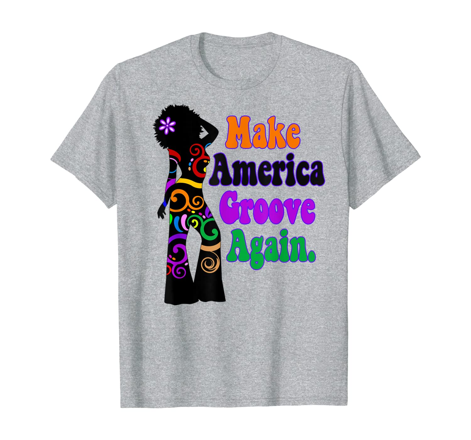 Disco Dancer Make America Groove Again | Political Humor T-Shirt-image-702605464