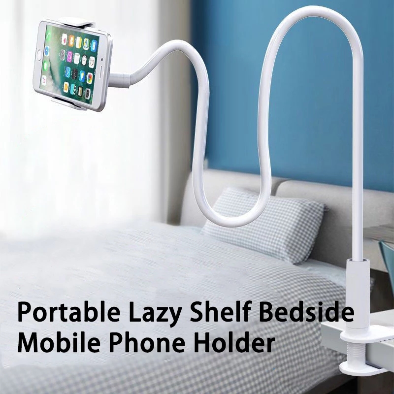 

360 Clip Mobile Phone Holder Stand Portable Flexible Lazy Bed Desktop Bracket Mount Stand Base bracket Support 75cm