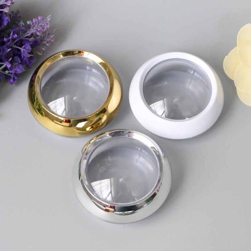 

50g Gold/Silver/white Acrylic Container Packing Cosmetics Refillable Bottles Empty Bottle Cream Jar 10pcs/lot