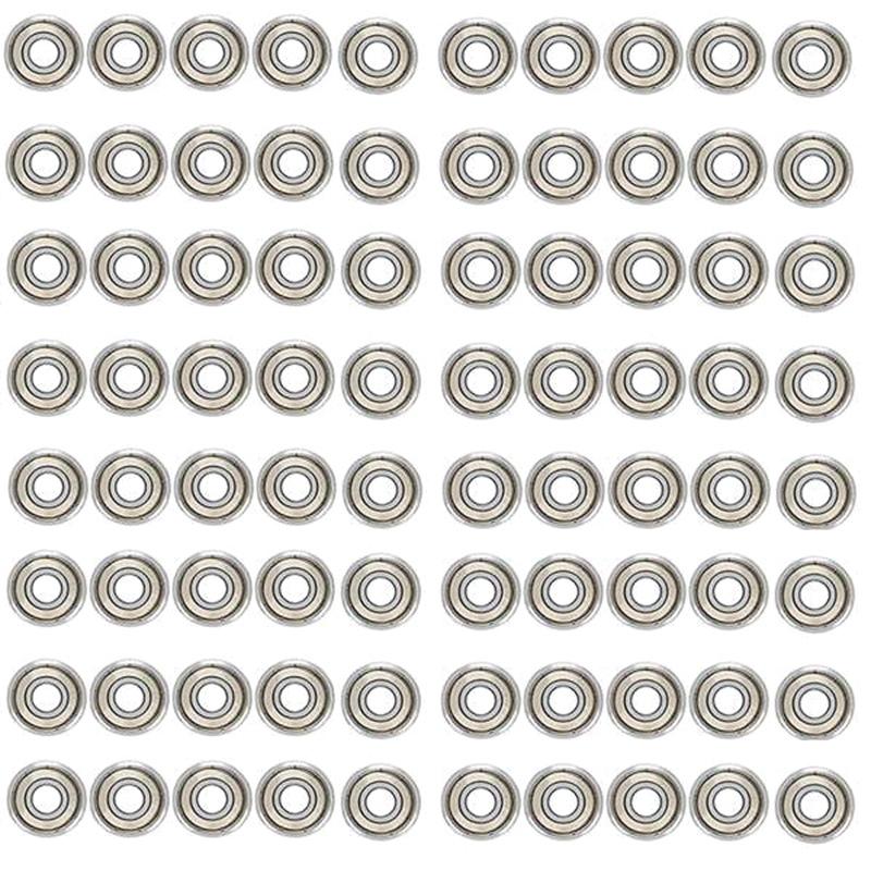 

Skateboarding 80Pcs 608ZZ Bearing 8X22X7 Mm ABEC-5 Skate Stroller Miniature 608 ZZ Ball Bearings 608Z 2Z