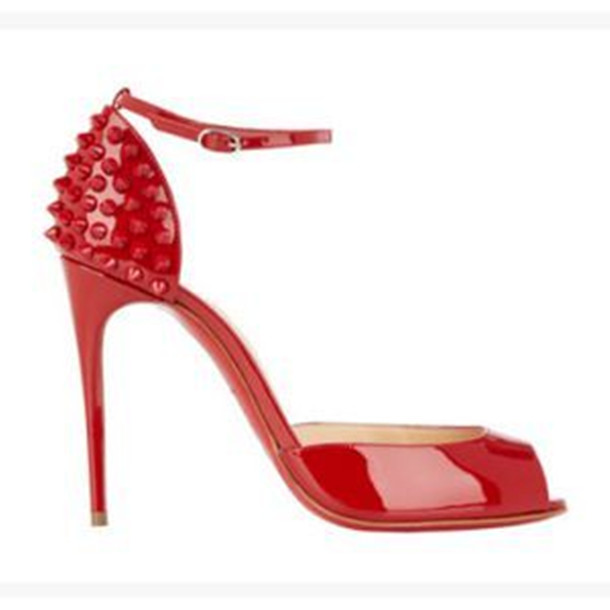 

(original LOGO) Fashion Luxury Designer Red Bottom shoes 8cm 10cm 12cm High Heels Spikes Wedding Pumps Brand Womens Dress Shoes