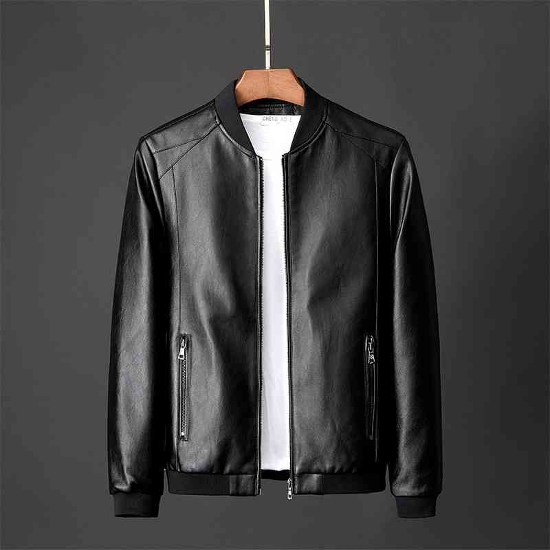 

New leather jacket in spring and Autumn, 908 orange (thin)