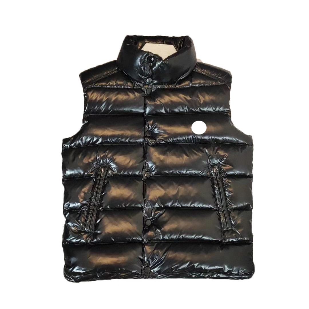 

Designer mens down vests luxury Flocking logo badge women black vest size1, Supplement (not shipped separately)
