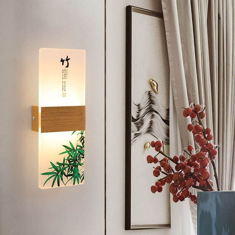 

Simple LED Wall Lamps Modern Bedroom Bedside Wall Light Chinese Style Living Room Decorative Lights Creative Bathroom Lamp Nordic Home Aisle Staircase Lighting