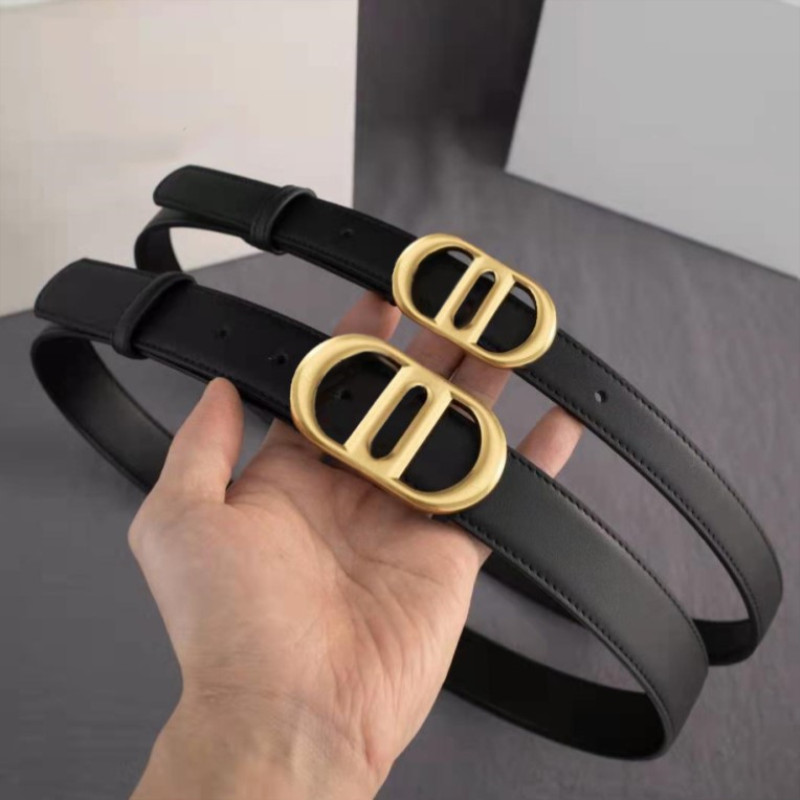 

Man Woman Belt Fashion Belts Unisex Smooth Buckle Belt Width 2.0cm&3.0cm Optional High Quality Cowhide with Gift Box, Black;brown