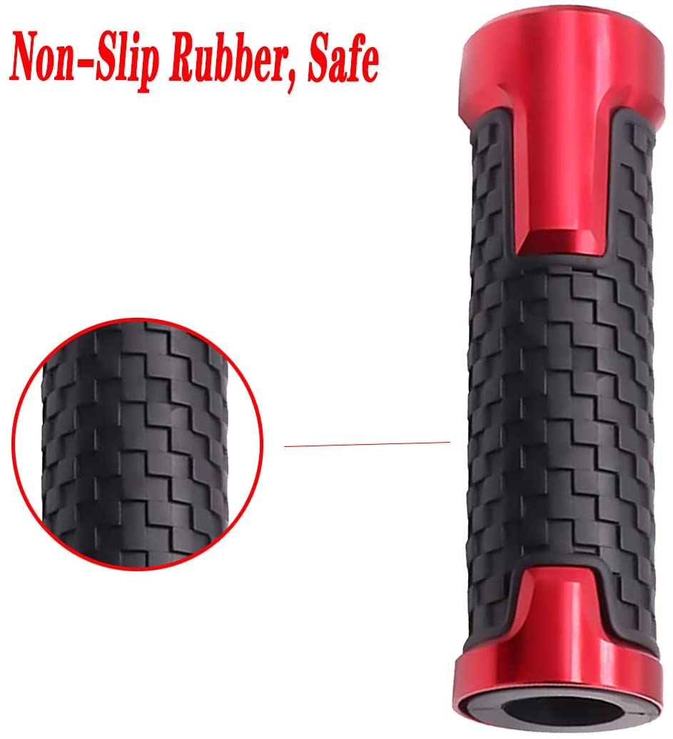 

Motorcycle Handle Grip Hand Grips CNC Aluminum Rubber Gel for Piaggio Vespa GTS GTV 250 300 Sprint Primavera 150 LX LXV Accessories 7/8'' 22MM