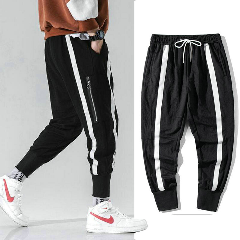 

2021 New Hip Hop Pantalones Hombre High Street Cargo Pockets Harem Brokers Pants Men Streetwear Harajuku X91c, Light green.