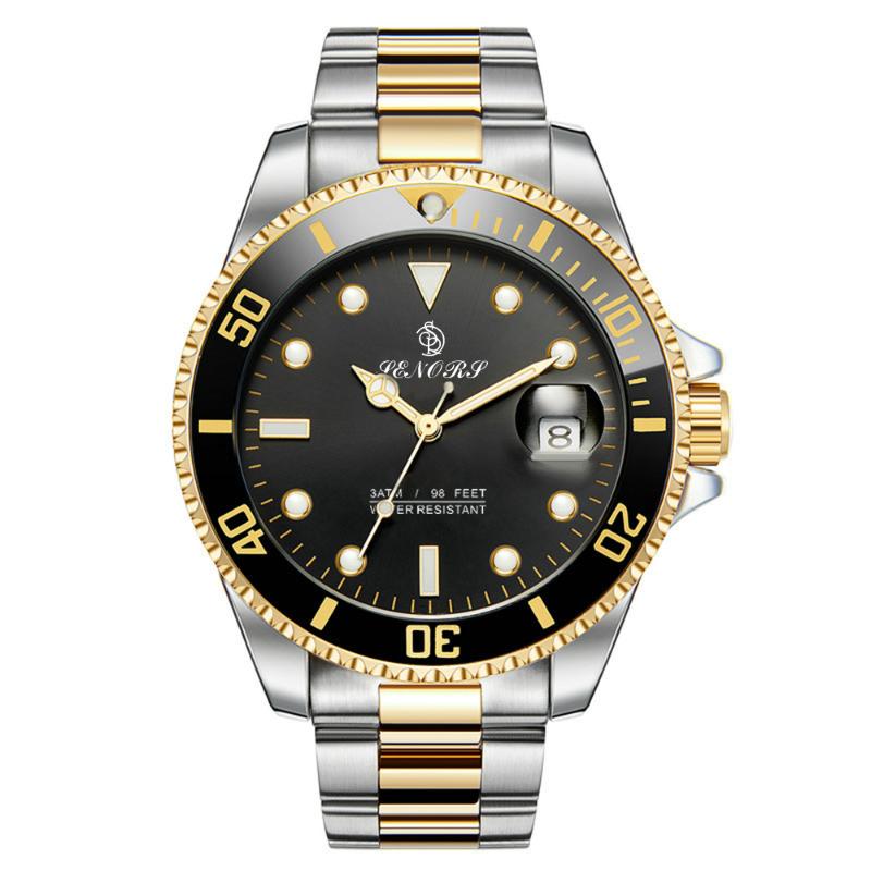 

Wristwatches Men Watches Automatic Black Watch Stainless Steel Waterproof Business Sport Mechanical Wristwatch Sub Mariner, Brown