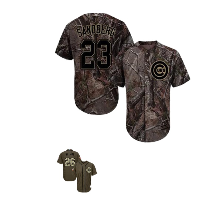 

Custom Mens womens youth Chicago Cubs 23 Ryne Sandberg 26 Billy Williams White green blue Authentic Weekend 2020 Home Jersey, Black