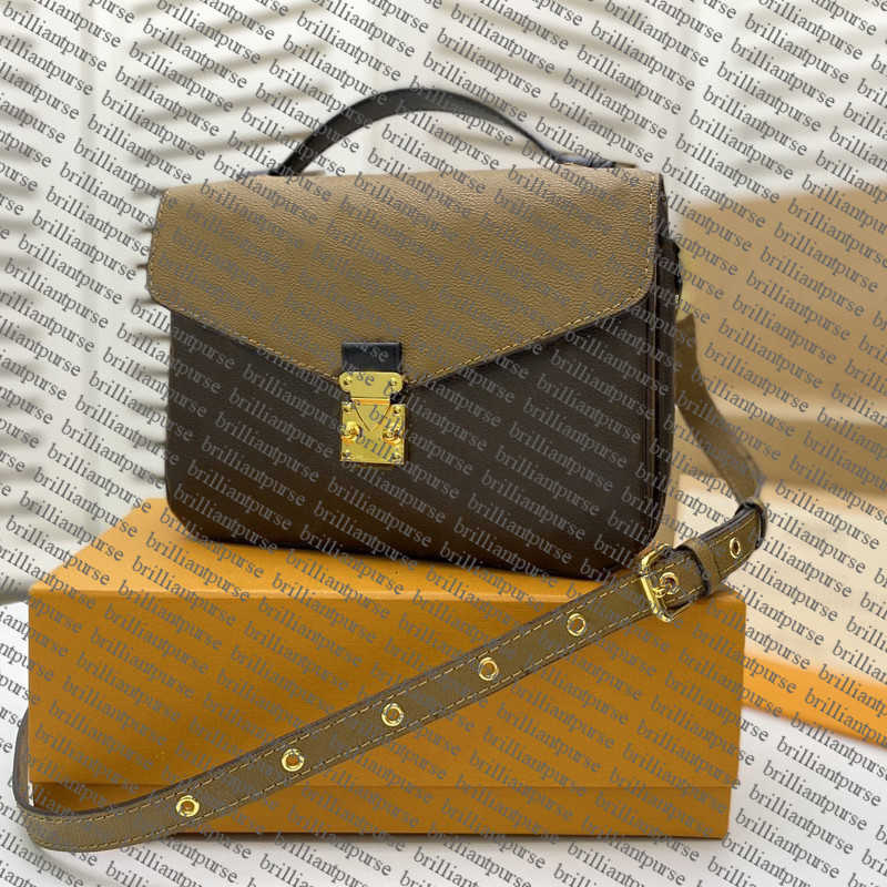 

Hot sold crossbody bags pochette brown flower women handbags genuine leather shoulder bag fashion female tote bags, Black