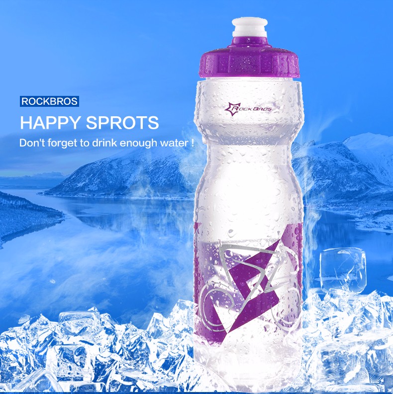 

ROCKBROS Cycling Bike Water Bottle 750 ML Bicycle Portable Kettle Water Bottle Plastic Outdoor Sports Mountain Bike Drinkware