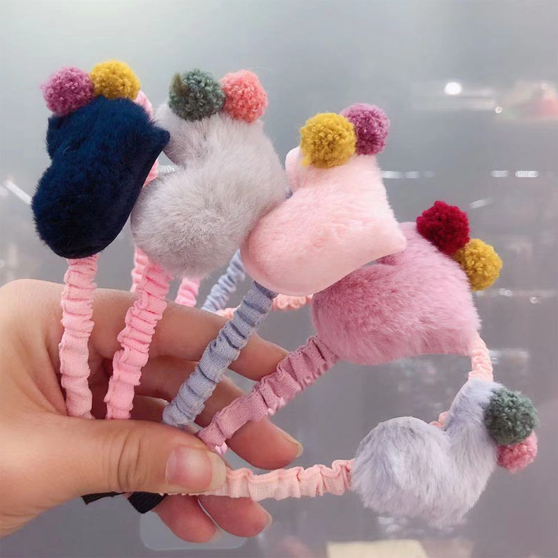 

Children Cute Colors Bowtie Cartoon Hair Hoop Hairbands Girls Lovely Bow Ears Headbands Kids Hair Accessories Hair Bands, Customize