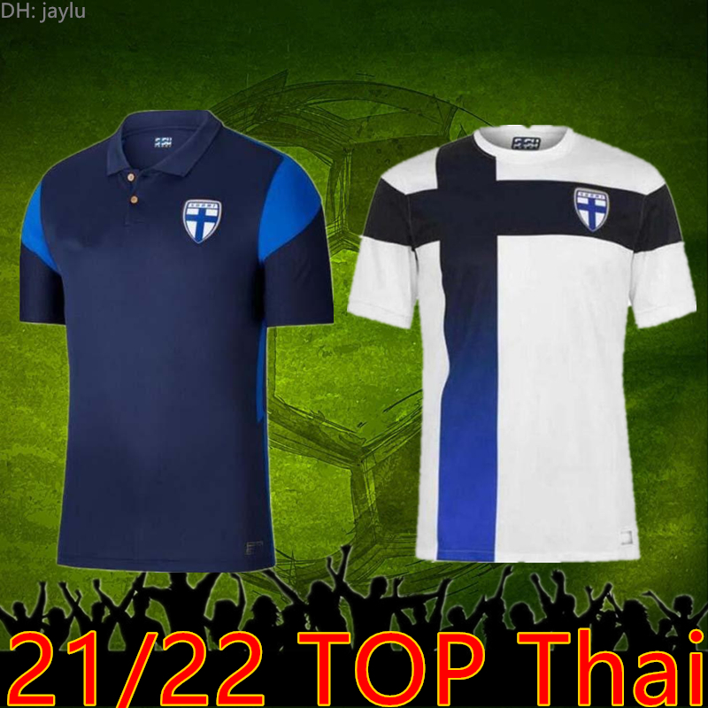 

2021 Finland Soccer Jersey Pukki Skrabb Raitala Lod Jensen Football Shirt Mens Home Away Short Sleeve Uniform, Black;yellow