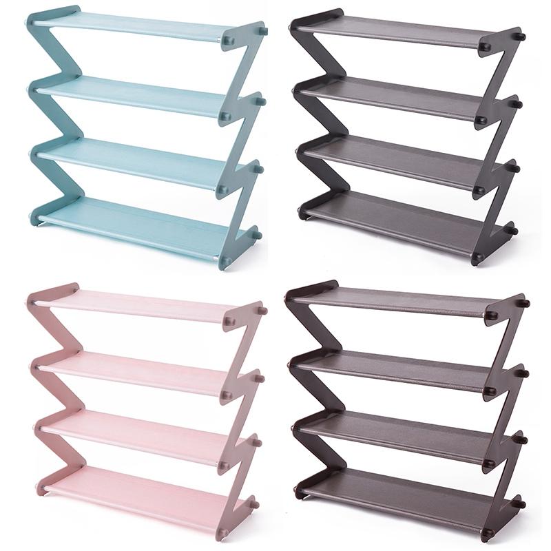 

Simple Stainless Steel Assembled Shoe Rack Save Space Slippers High Heels Home Dormitory Foldable Multi-Layer Storage