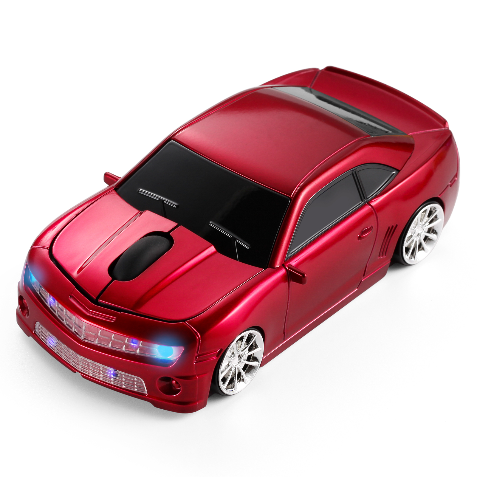 Bai kelong 2.4G car desktop wireless notebook desktop sports car mouse four colors red, blue, yellow and black-image-484830789