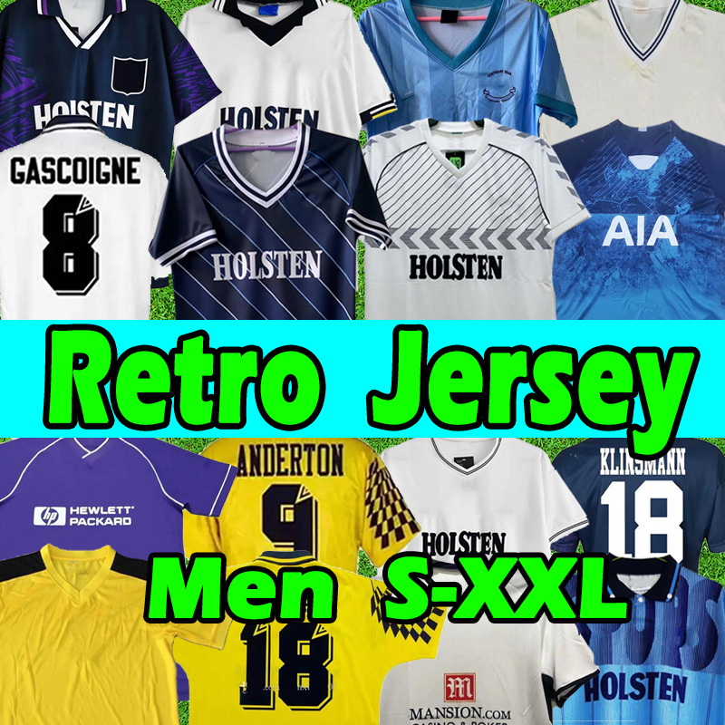 

Klinsmann 08 09 Retro soccer jersey 1978 Totten vintage GASCOIGNE ANDERTON SHERINGHAM 1990 1998 1991 1982 Ginola Ferdinand 92 94 95 Classic Centena top