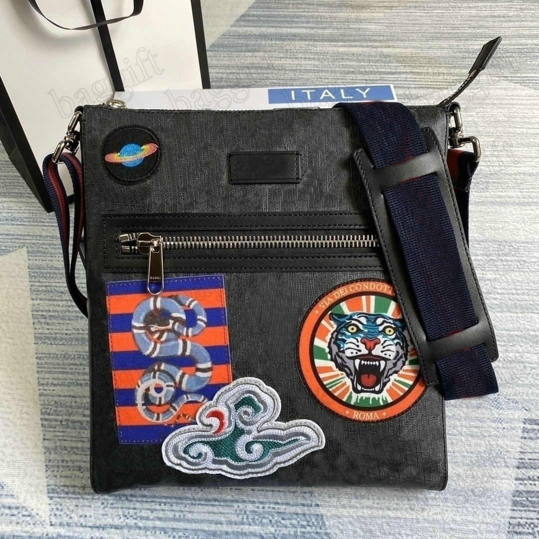 

Mens Messenger Bag Night Courrier Web Stripe Canvas CrossBody Mans Designer Shoulder Bags Red and Green Strap Designers Handbag Cross body Italy Tiger Duck Purse, For make up difference fees;no bag