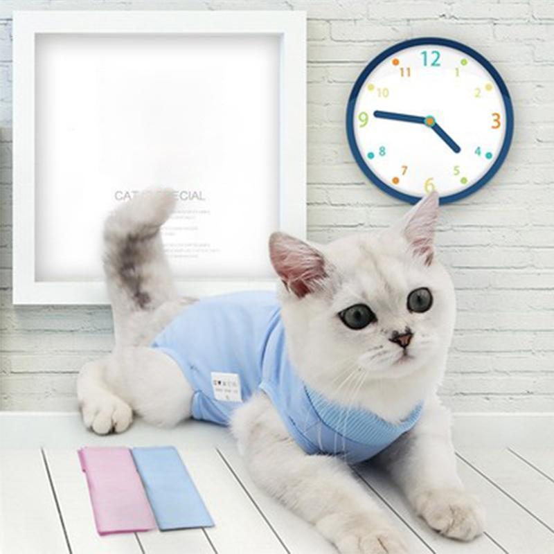 

Cat Costumes Anti Licking Wound Protection Supply Postoperative Service Weaning Suit Breathable Escape Pet Soft Vests Recovery Cloth