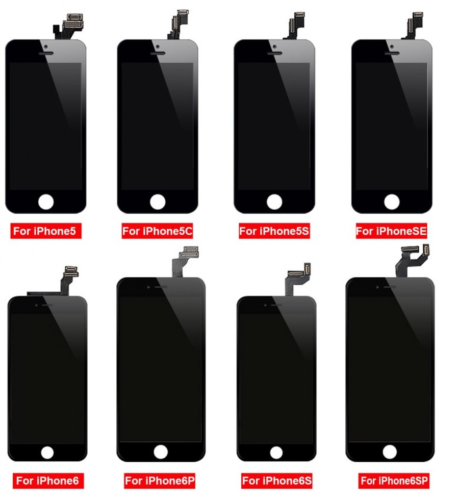 

LCD Display Touch Screen Panels Digitizer Assembly With Frame Repair Replacement For iPhone 5s 5SE 6 6s 6sp 7 7p 8 8plus