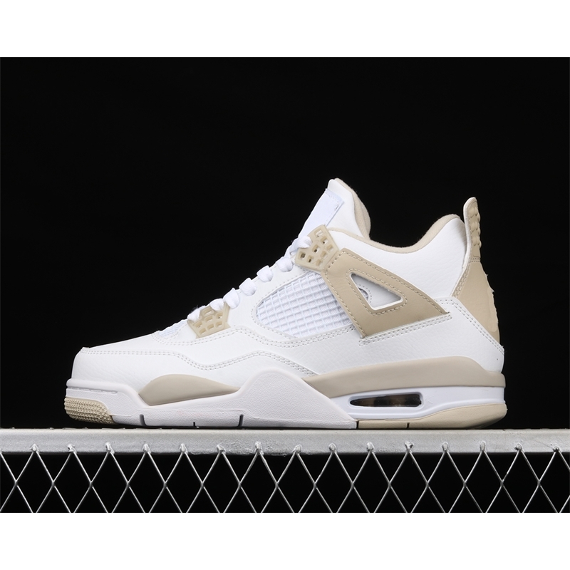 

Sand Jumpman 4 4s shoe White gold Mens Womens Shoes, #1