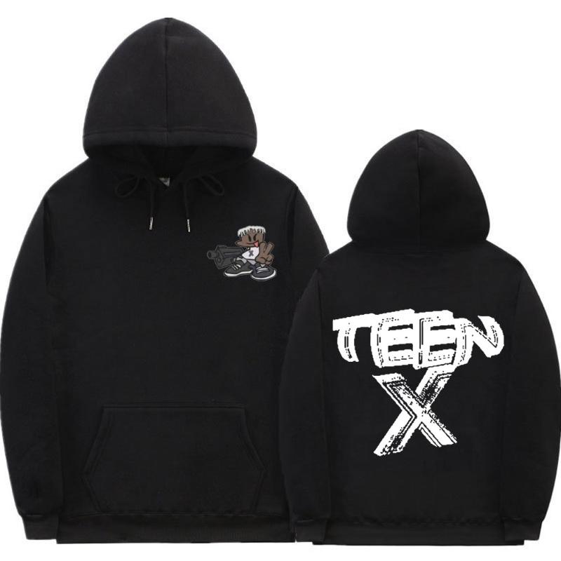 

Men's Hoodies & Sweatshirts Playboi Carti Pattern Print Hoodie Men Women Fashion Brand Design 2pac Rap Oversized Hip Hop Sweatshirt Streetwe, Black