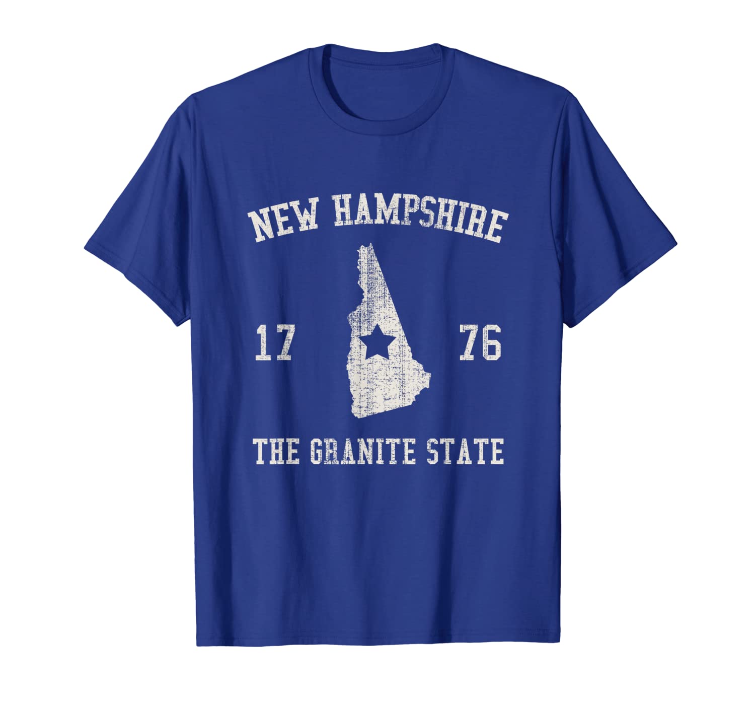 

new hampshire the granite state vintage t-shirt, White;black