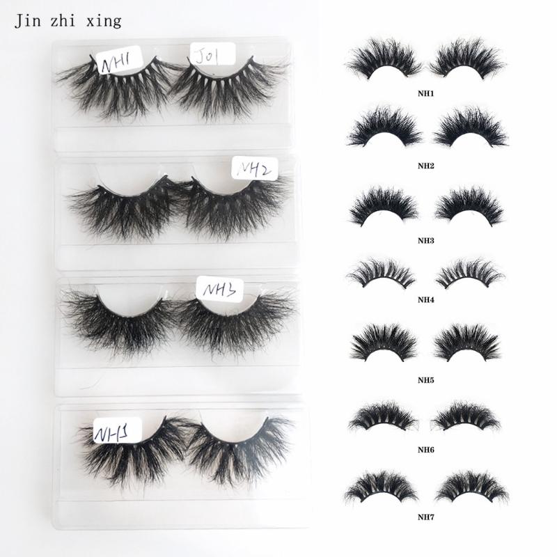 

False Eyelashes 3D Mink Lashes 1Pairs 25MM Strip Eyelash Wholesale Price Thick Long Eyelasehs Natural