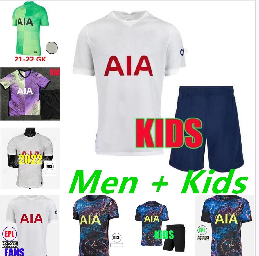 

Thai quality 21 22 TOTTENHAM KANE LUCAS SON HOME Soccer Jerseys 2021 2022 4TH LAMELA DELE HOJBJERG BERGWIJN LO CELSO BALE AWAY third Football shirts men + kids kit, Green