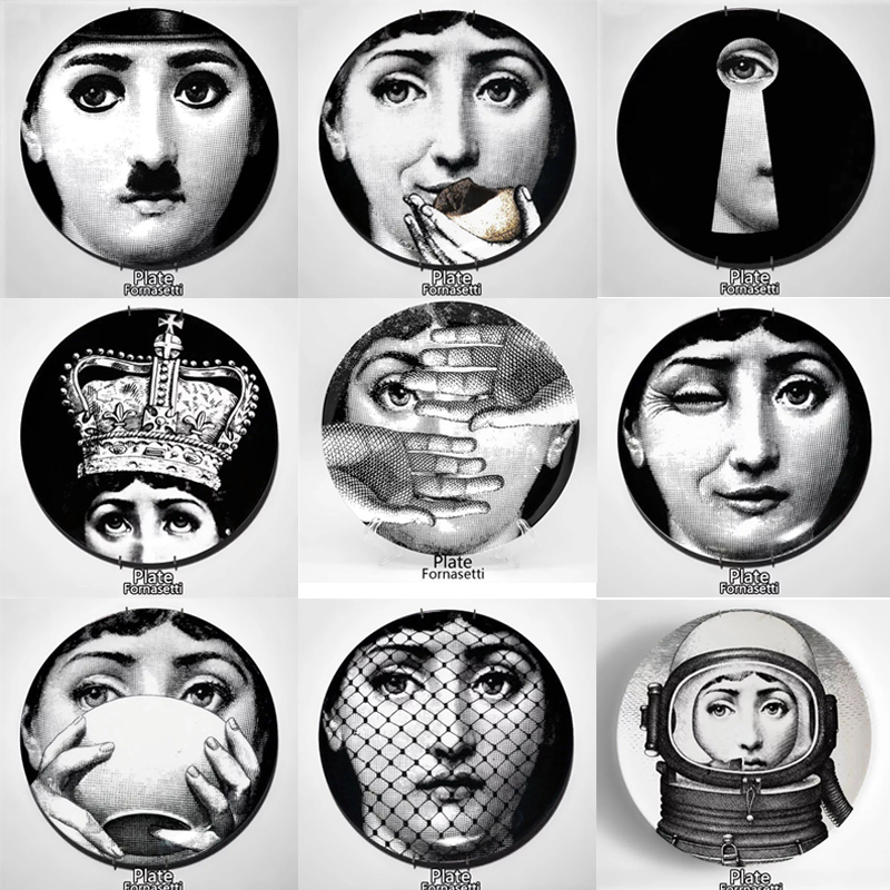 

8" Lina Cavalieri Italy Plate Tema E Variazioni Decorative Lina Cavalieri Wall Plate Art Plate Milan Plates